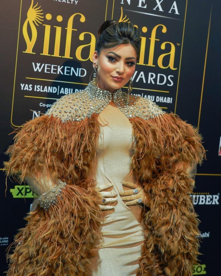 IIFA 2023 Day 2 - Urvashi Rautela Carries Brown Feathers Look From Cannes To IIFA