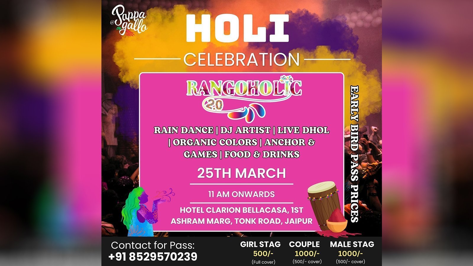 RANGOHOLIC 2.0: A Colorful Extravaganza to Enliven Jaipur’s Holi Celebrations